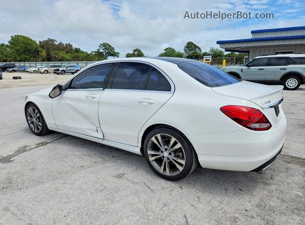 55SWF4JB4HU205834 2017 MERCEDES-BENZ C White Задня ліва чверть