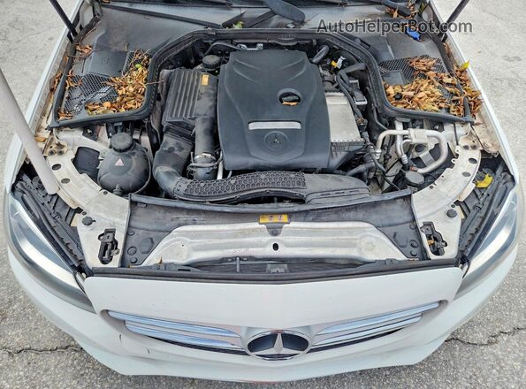 55SWF4JB4HU205834 2017 MERCEDES-BENZ C White Вид задньої частини салону