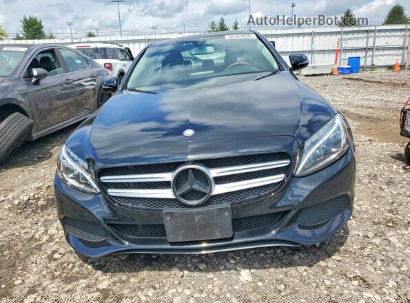55SWF4JB4HU216588 2017 MERCEDES-BENZ C Black Вид спереду