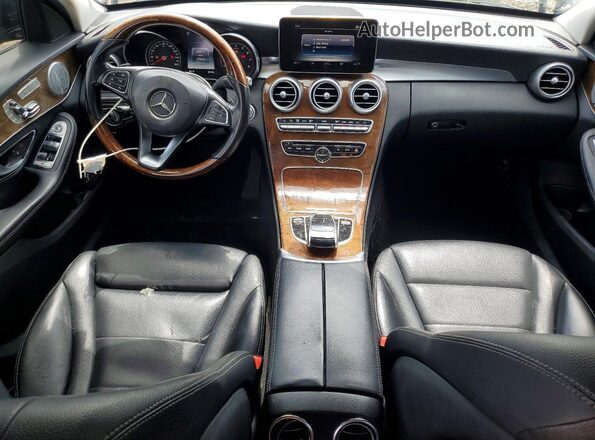 55SWF4JB4HU216588 2017 MERCEDES-BENZ C Black Вид панелі приладів