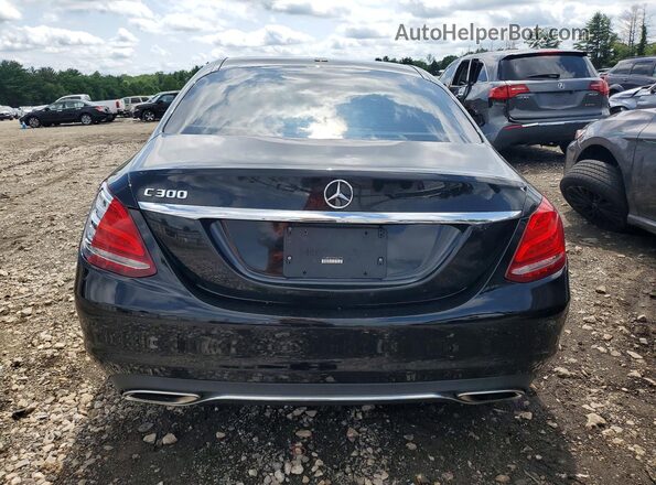 55SWF4JB4HU216588 2017 MERCEDES-BENZ C Black Вид ззаду