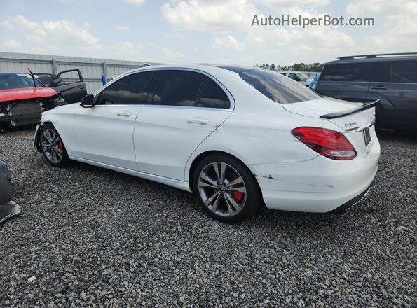 55SWF4JB4HU227557 2017 MERCEDES-BENZ C White Задня ліва чверть