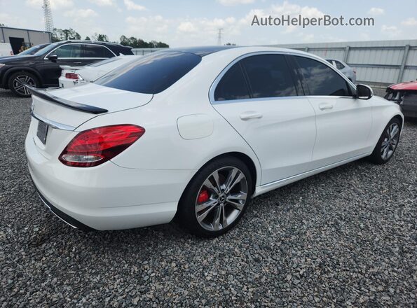 55SWF4JB4HU227557 2017 MERCEDES-BENZ C White Задня права чверть