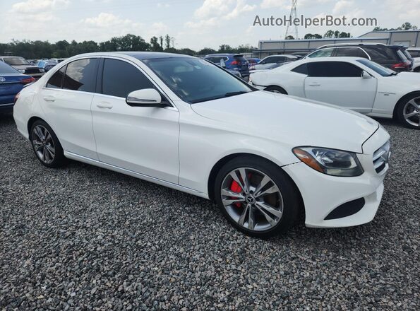 55SWF4JB4HU227557 2017 MERCEDES-BENZ C White Передня права чверть