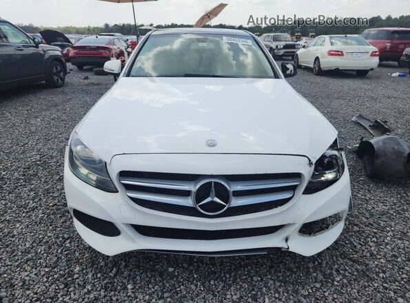 55SWF4JB4HU227557 2017 MERCEDES-BENZ C White Вид спереду