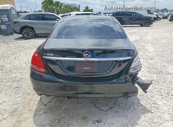 55SWF4JB4HU229793 2017 MERCEDES-BENZ C Black Vista trasera