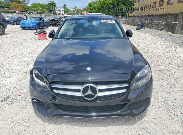 55SWF4JB4HU229793 2017 MERCEDES-BENZ C Black Vista frontal