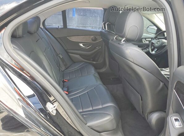 55SWF4JB4HU229793 2017 MERCEDES-BENZ C Black Vista de los asientos traseros