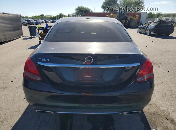 55SWF4JB4HU231379 2017 MERCEDES-BENZ C Black Rear view