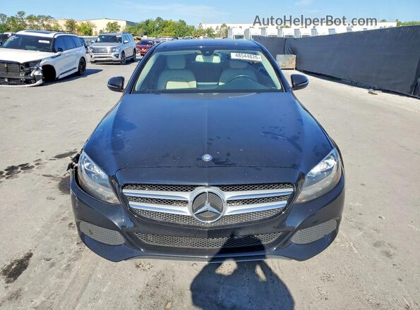 55SWF4JB4HU231379 2017 MERCEDES-BENZ C Black Front view