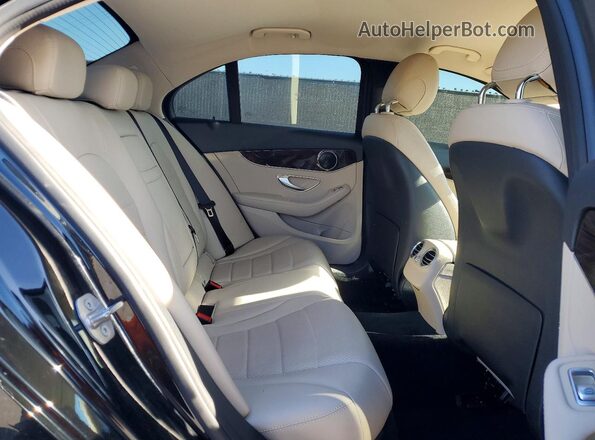 55SWF4JB4HU231379 2017 MERCEDES-BENZ C Black Rear seats view