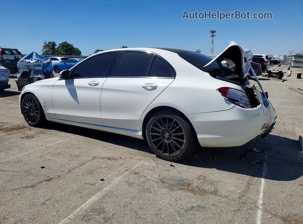 55SWF4JB4JU248463 2018 MERCEDES-BENZ C White Rear left