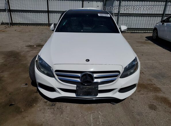 55SWF4JB4JU248463 2018 MERCEDES-BENZ C White Front view
