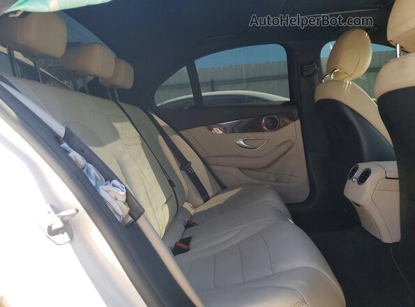 55SWF4JB4JU248463 2018 MERCEDES-BENZ C White Rear seats view