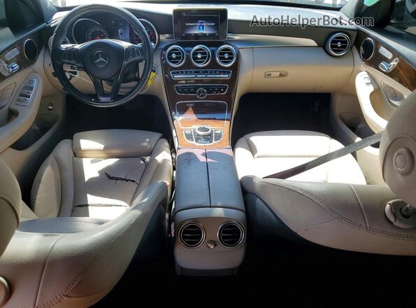 55SWF4JB4JU248463 2018 MERCEDES-BENZ C White Dashboard view