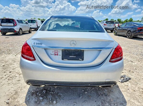 55SWF4JB4JU270883 2018 MERCEDES-BENZ C Серебряный Вид сзади
