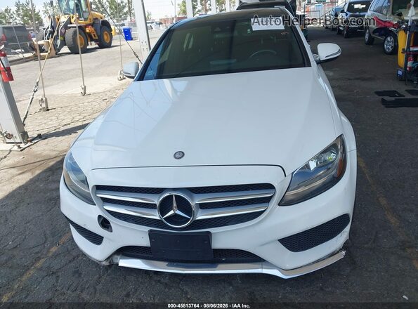 55SWF4JB5GU131659 2016 MERCEDES-BENZ C-CLASS White ხელსაწყოთა პანელის ხედი