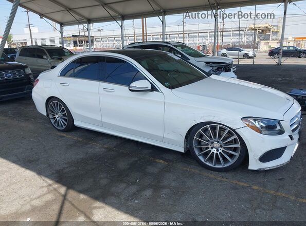 55SWF4JB5GU131659 2016 MERCEDES-BENZ C-CLASS White უკანა სალონის ხედი
