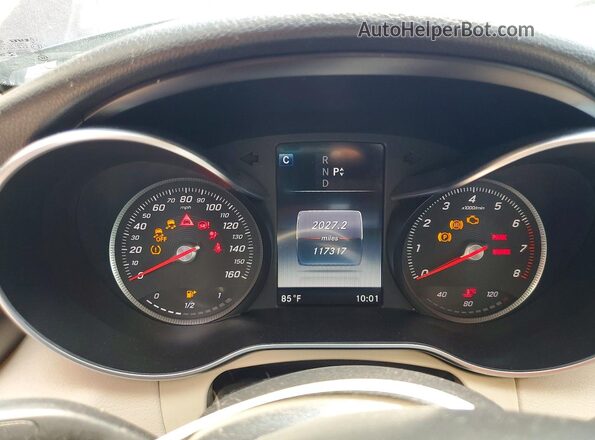 55SWF4JB5GU153502 2016 MERCEDES-BENZ C Blue Вид щитка приладів