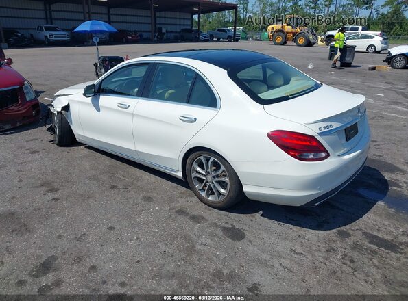 55SWF4JB5GU174463 2016 MERCEDES-BENZ C-CLASS White Rear left