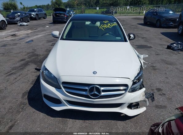 55SWF4JB5GU174463 2016 MERCEDES-BENZ C-CLASS White Instrument cluster view