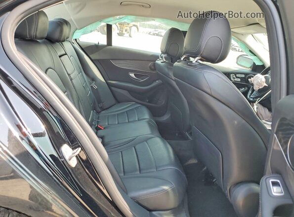 55SWF4JB5HU192043 2017 MERCEDES-BENZ C Black Rear seats view