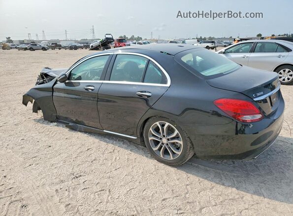 55SWF4JB5HU192043 2017 MERCEDES-BENZ C Black Rear left