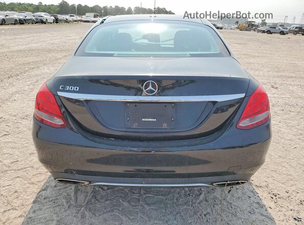 55SWF4JB5HU192043 2017 MERCEDES-BENZ C Black Rear view