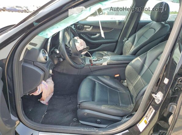 55SWF4JB5HU192043 2017 MERCEDES-BENZ C Black Front interior view