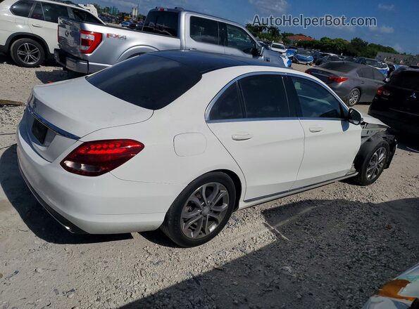 55SWF4JB5HU198778 2017 MERCEDES-BENZ C Белый Задняя правая четверть