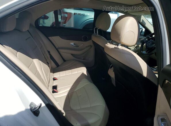 55SWF4JB5HU198778 2017 MERCEDES-BENZ C Белый Вид задних сидений