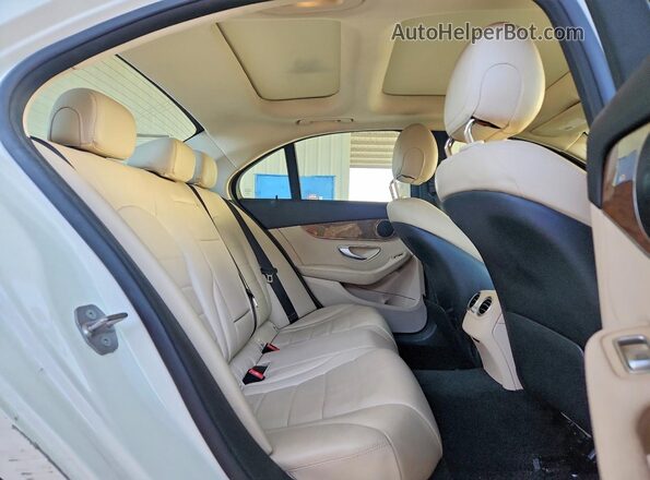 55SWF4JB5HU201694 2017 MERCEDES-BENZ C White Rear seats view