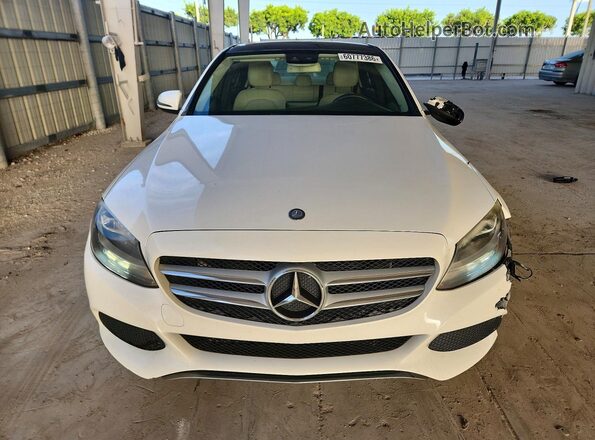 55SWF4JB5HU201694 2017 MERCEDES-BENZ C White Front view