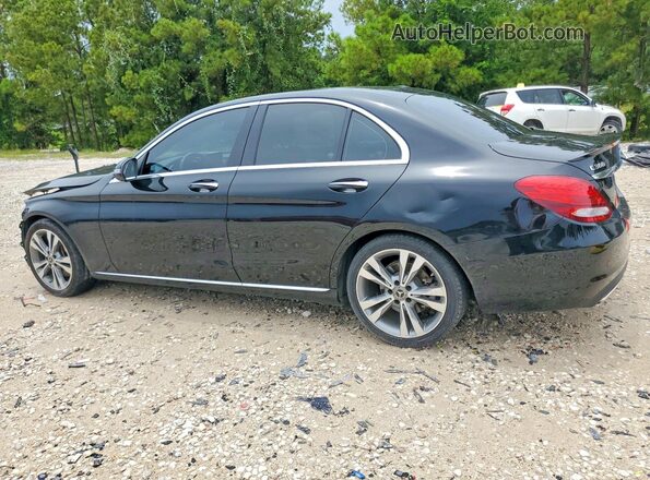 55SWF4JB5JU252151 2018 MERCEDES-BENZ C Black Trasero izquierdo
