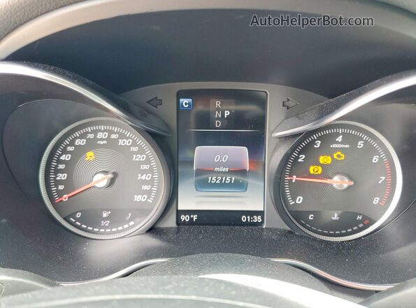 55SWF4JB5JU252151 2018 MERCEDES-BENZ C Black Vista del cuadro de instrumentos