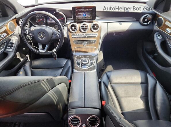 55SWF4JB5JU256944 2018 MERCEDES-BENZ C Gray Вид панелі приладів