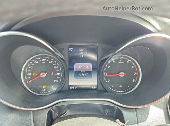 55SWF4JB5JU256944 2018 MERCEDES-BENZ C Gray Вид щитка приладів