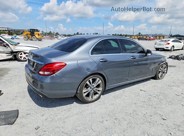 55SWF4JB5JU256944 2018 MERCEDES-BENZ C Gray Задня права чверть