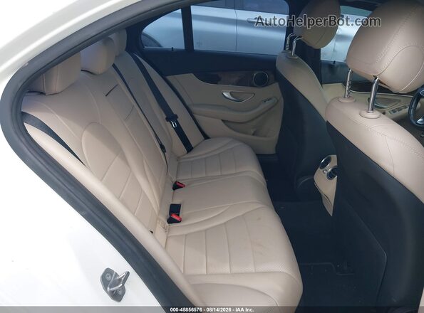 55SWF4JB5JU269127 2018 MERCEDES-BENZ C-CLASS White Widok naklejki z numerem VIN