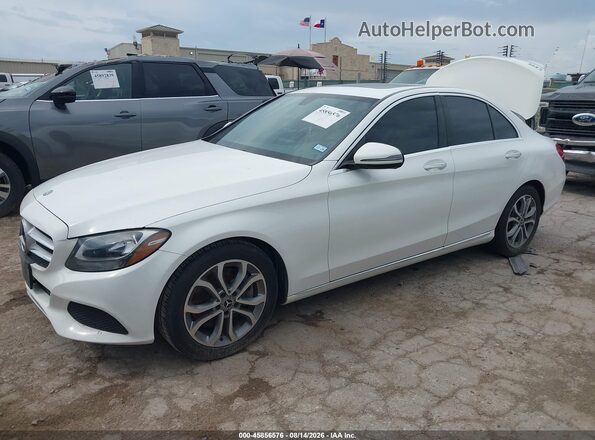 55SWF4JB5JU269127 2018 MERCEDES-BENZ C-CLASS White Przód lewy