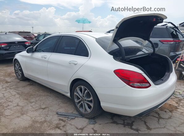 55SWF4JB5JU269127 2018 MERCEDES-BENZ C-CLASS White Tył lewy