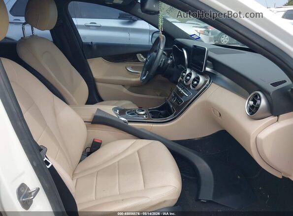 55SWF4JB5JU269127 2018 MERCEDES-BENZ C-CLASS White Widok wnętrza z przodu
