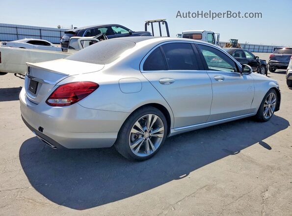 55SWF4JB6GU118497 2016 MERCEDES-BENZ C Silver Vista trasera