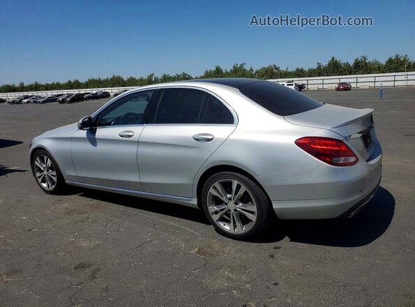 55SWF4JB6GU118497 2016 MERCEDES-BENZ C Silver Delantero derecho