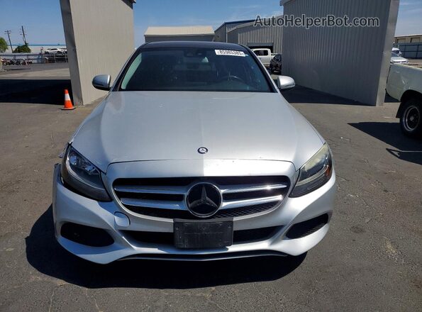 55SWF4JB6GU118497 2016 MERCEDES-BENZ C Silver Vista del compartimento del motor