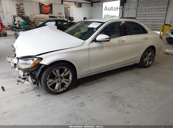 55SWF4JB6GU128026 2016 MERCEDES-BENZ C-CLASS White Передня ліва чверть