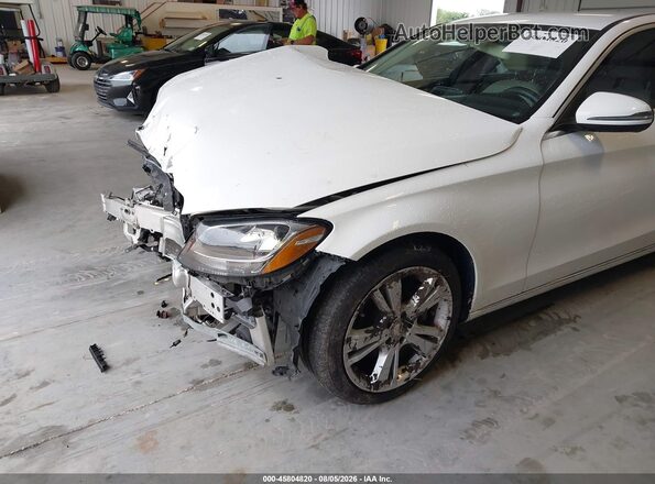 55SWF4JB6GU128026 2016 MERCEDES-BENZ C-CLASS White Вид спереду