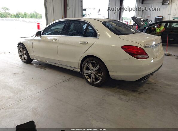 55SWF4JB6GU128026 2016 MERCEDES-BENZ C-CLASS White Задня ліва чверть