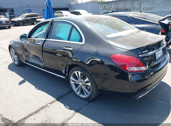55SWF4JB6GU145523 2016 MERCEDES-BENZ C-CLASS Black Trasero izquierdo