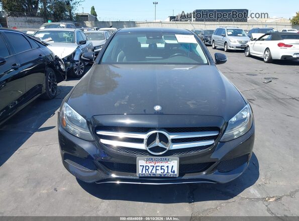 55SWF4JB6GU145523 2016 MERCEDES-BENZ C-CLASS Black Vista interior trasera